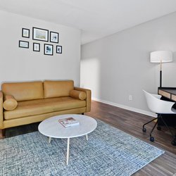 living room at Premier Apartments located in Austell, GA