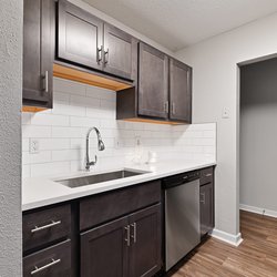 kitchen at Premier Apartments located in Austell, GA