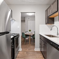 kitchen at Premier Apartments located in Austell, GA