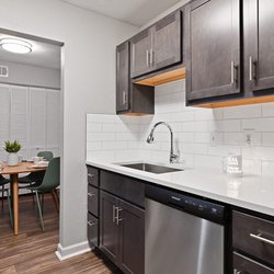 kitchen at Premier Apartments located in Austell, GA