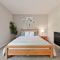 bedroom at Premier Apartments located in Austell, GA